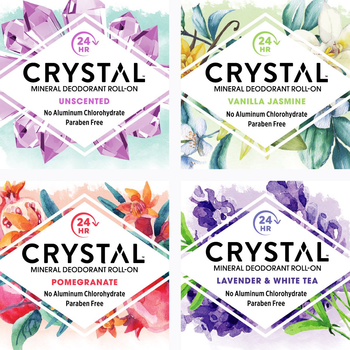 Crystal Deodorant Front Label Graphics