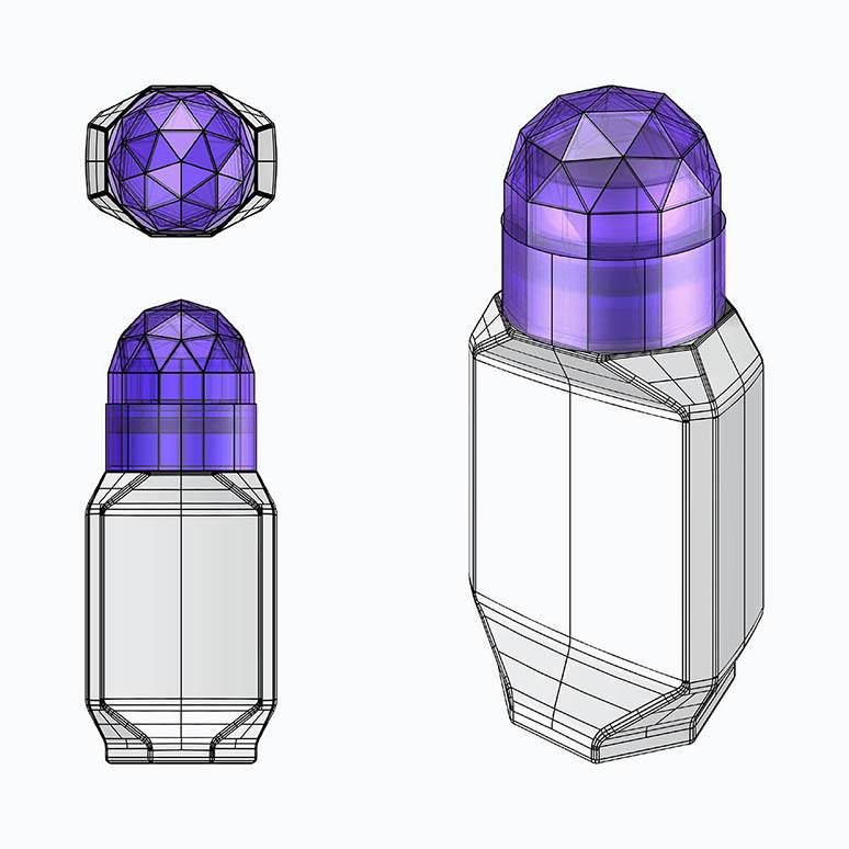 Crystal Deodorant Structure 3D Development