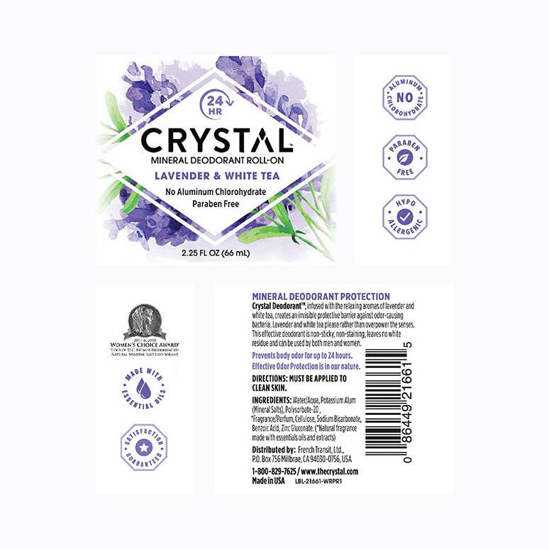Crystal Deodorant Structure Dieline and Art