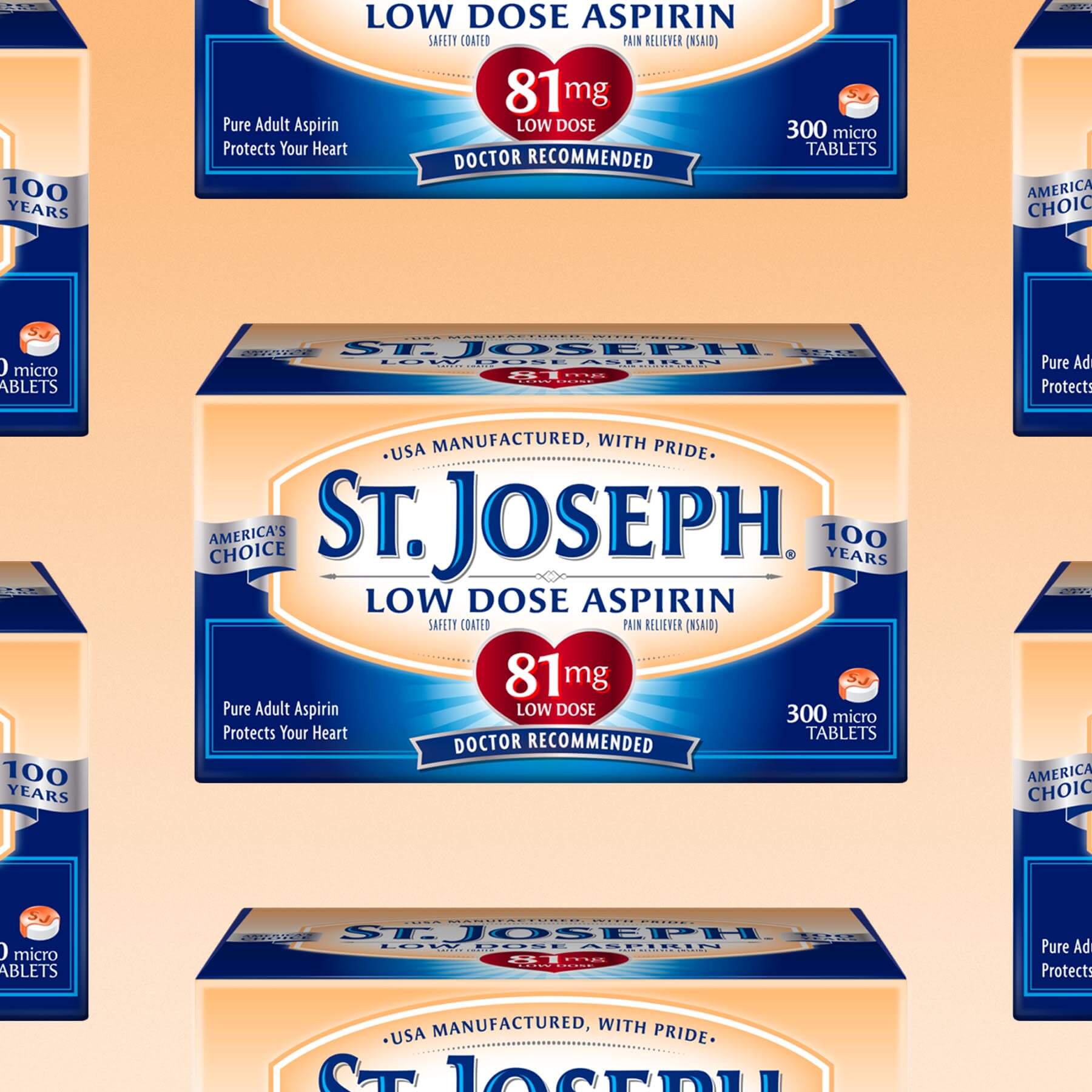 St. Joseph Aspirin Carton Design