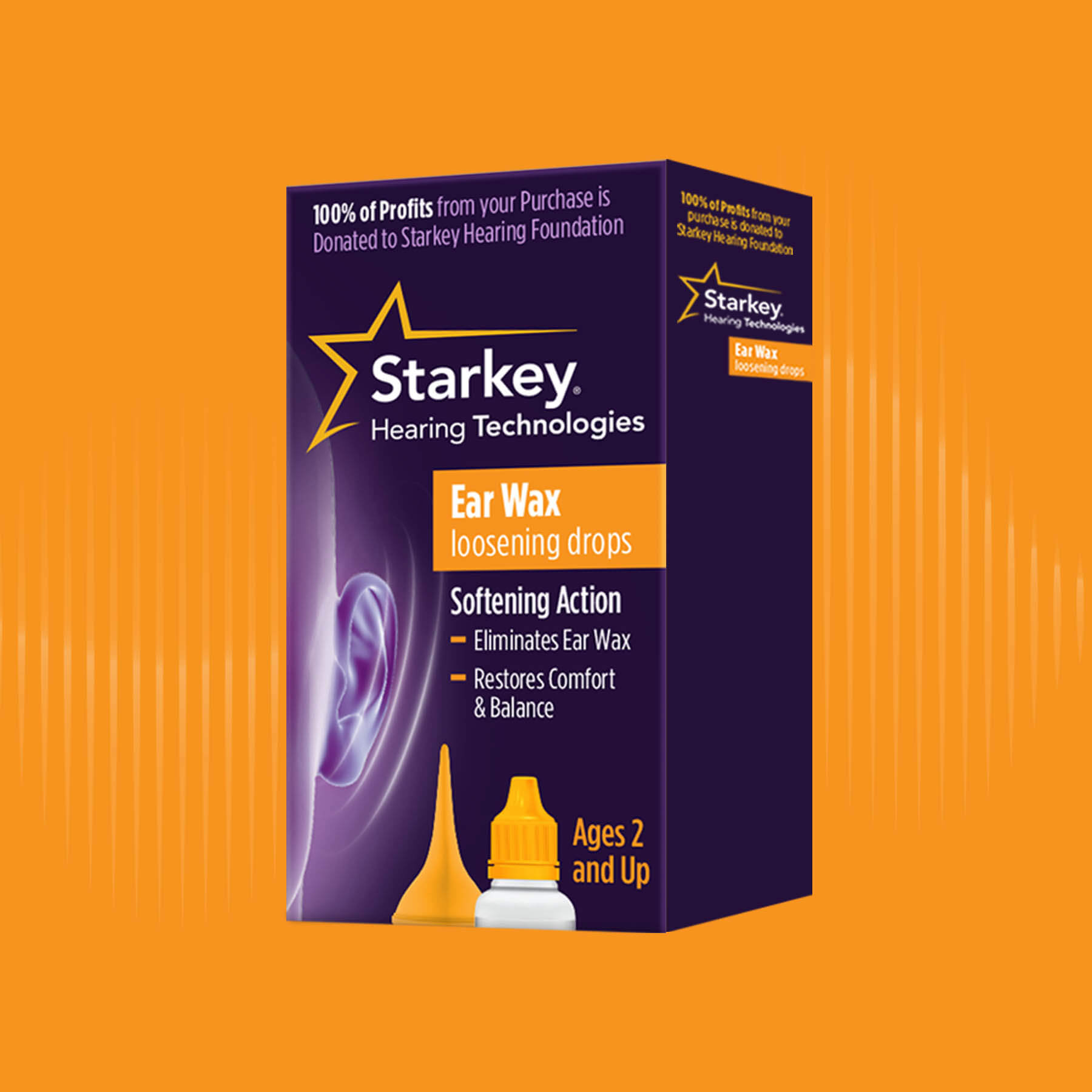 Starkey Ear Wax Loosening Drops Package Design