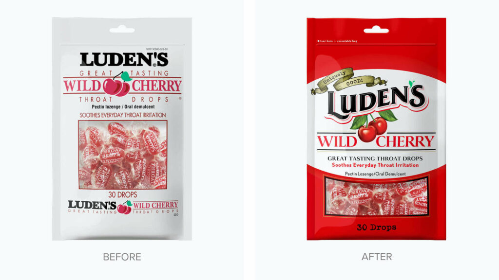 Lessons of History Luden’s Brand Packaging Before & After