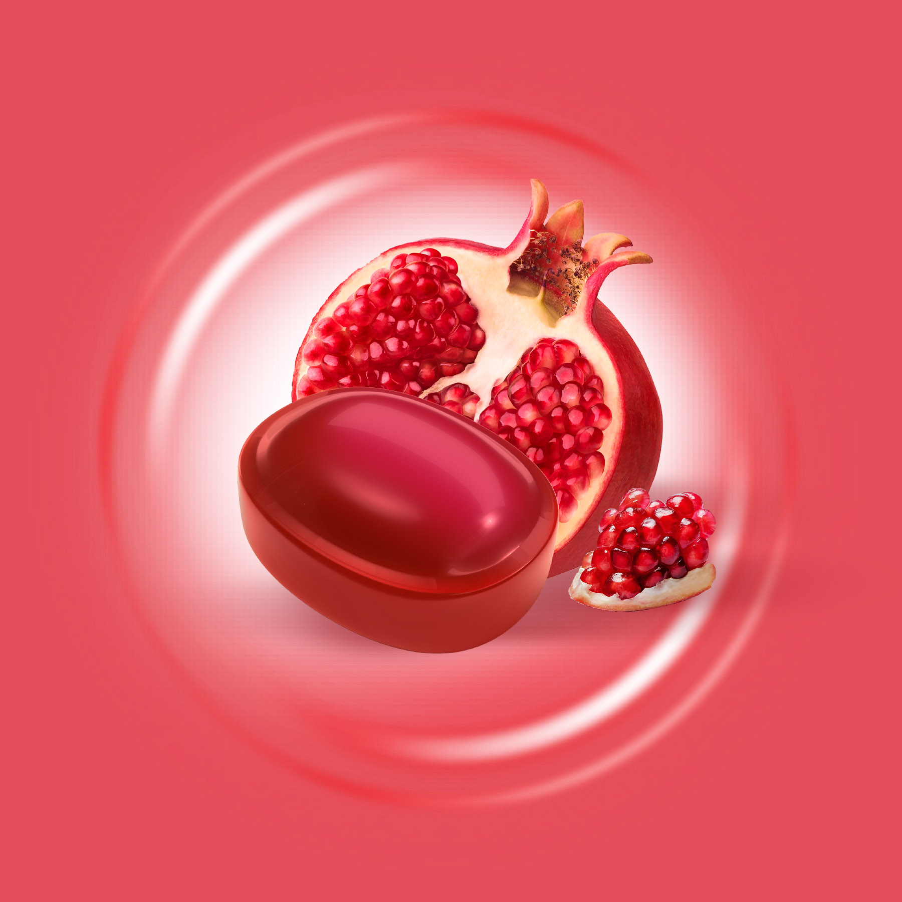 Defend-EEZE Pomegranate Flavor Illustration